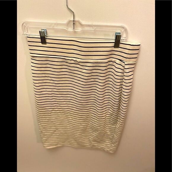 Ultra Feeze border stripe pencil skirt - Picture 1 of 5